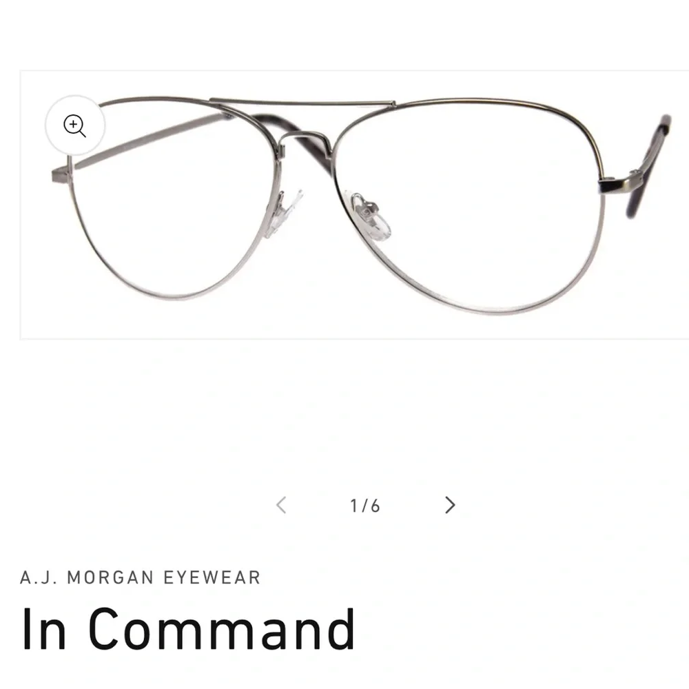 COPY - NEW A.J. Morgan Silver Unisex In Command Reading Glasses +1.50